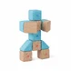JollyHeap Pixi Магнитни кубчета  1623 12 бр. Жълто / тюркоазено