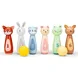 Дървен боулинг с животни New Classic Toys