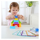 Дървена играчка с геометрични блокчета от Tooky Toy