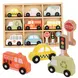 Комплект автомобили с пътни знаци Tooky Toy