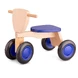 Дървено колело за бутане в синьо от New classic toys