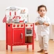 Детска дървена кухня в червено – Лукс от New Classic Toys ‍