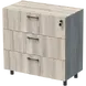 ШКАФ УНИ 80X52 Н=80СМ С 3 ЧЕКМЕДЖЕТА СЪС ЗАКЛЮЧВАНЕ С КРАКА