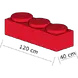 ПЕЙКА ЛЕГО 120X40 Н=35СМ ТРОЙНА