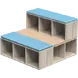 МОДУЛЕН ПОДИУМ КЛИК 120X120 Н=85СМ ТРОЕН ОТВОРЕН