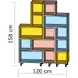 СЕКЦИЯ ТЕТРИС 120X35 Н=158СМ ВАРИАНТ 7