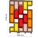 СЕКЦИЯ ТЕТРИС 150X35 Н=218СМ ВАРИАНТ 2