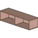 ШКАФ ТЕТРИС 120X35 Н=30СМ ЧЕТВОРЕН КУБ