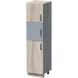 ШКАФ АРШ 40X42 Н=160СМ С 3 ВРАТИ, ДЕСЕН