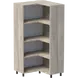 ШКАФ ЪГЛОВ УНИ 80X80 Н=160СМ ОТВОРЕН НА РАФТОВЕ С КРАКА