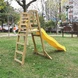 Детска Дървена Катерушка с Пързалка 2.2 м Ginger Home, За Игра на Двора