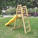 Детска Дървена Катерушка с Пързалка 2.2 м Ginger Home, За Игра на Двора