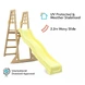 Детска Дървена Катерушка с Пързалка 2.2 м Ginger Home, За Игра на Двора