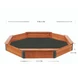 Голям Детски Пясъчник GINGER HOME, Дървен OCTAGON, Водоустойчиво Покривало, 199х199х23 см.