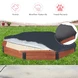 Голям Детски Пясъчник GINGER HOME, Дървен OCTAGON, Водоустойчиво Покривало, 199х199х23 см.