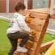 Голяма Детска Къща Ginger Home с Пясъчник и Пързалка, за Игра на Открито в Двора и Градината, Дървена, 258х271.5х291 см.