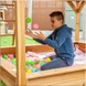 Голяма Детска Къща Ginger Home с Пясъчник и Пързалка, за Игра на Открито в Двора и Градината, Дървена, 258х271.5х291 см.
