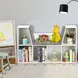 3 в 1 Детска Етажерка, Библиотека и Пейка, 6 Отделения за Съхранение на Играчки и Книжки, Ginger Home, Подарък за 3+ години