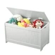 Детска Ракла за Играчки и Пейка 2 в 1 Ginger Home Дървена JWTR-3086 WHITE