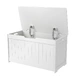 Детска Ракла за Играчки и Пейка 2 в 1 Ginger Home Дървена JWTR-3086 WHITE