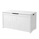 Детска Ракла за Играчки и Пейка 2 в 1 Ginger Home Дървена JWTR-3086 WHITE