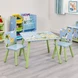 Детска Маса със Столчета GINGER HOME за Рисуване, Игра, Хранене, Дървена, Детска Стая SAVANNA, Ginger Home