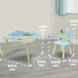 Детска Маса със Столчета GINGER HOME за Рисуване, Игра, Хранене, Дървена, Детска Стая SAVANNA, Ginger Home