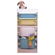 Детски Шкаф GINGER HOME, Етажерка за Играчки с 4 Кутии за Съхранение, Бял