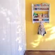 Стенна Детска Етажерка GINGER HOME – Бяла, с Рафтове и Закачалки