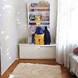 Стенна Детска Етажерка GINGER HOME – Бяла, с Рафтове и Закачалки