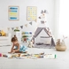 Детска Етажерка GINGER HOME с 3 Отделения за Съхранение на Книжки, Облак, Бяла