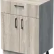 ШКАФ УНИ 60X42 Н=80СМ С 2 ВРАТИ И ЧЕКМЕДЖЕ