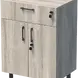 ШКАФ УНИ 60X52 Н=80СМ С 2 ВРАТИ И ЧЕКМЕДЖЕ