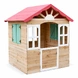 Детска дървена къщичка за игра на открито GINGER HOME – за двор и градина, 115×102×129 см