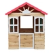 Детска дървена къщичка за игра на открито GINGER HOME – за двор и градина, 115×102×129 см