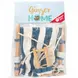 Детска Дървена Люлка Тип Шезлонг GINGER HOME – Памучна Седалка, Предпазен Борд, Вътрешна и Външна Употреба (36×24×57 см)