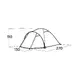 Палатка Easy Camp Setesdal 2, двуместна, 270 х 130 х 110 cm