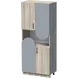 ШКАФ АРШ 80X42 Н=190СМ С 4 ВРАТИ И НИША 