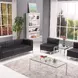 Табуретка RFG Neo, квадратна, екокожа, 700 х 700 х 450 mm, черен