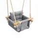 Детска Дървена Люлка GINGER HOME Scandi – Мека Памучна Седалка с Облегалка, 28×28×196 см