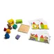 Дървен логически пъзел Панда BS Toys – игра с огледало и цветни блокчета за пространствено мислене