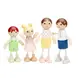 Дървено семейство за къща за кукли – New Classic Toys дървени кукли за ролеви игри