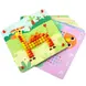 Дървена мозайка с цветни пинове – образователен пъзел с шаблони Tooky Toy
