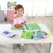 Дървена мозайка с цветни пинове – образователен пъзел с шаблони Tooky Toy