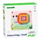 Дървена мозайка с цветни пинове – образователен пъзел с шаблони Tooky Toy