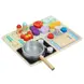 Дървен готварски комплект с тиган и продукти – Tooky Toy