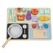 Дървен готварски комплект с тиган и продукти – Tooky Toy