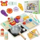 Дървен готварски комплект с тиган и продукти – Tooky Toy