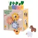 Монтесори дървен куб с активности 5в1 Фермата Tooky Toy – дидактическо кубче за игра и развитие