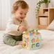 Монтесори дървен куб с активности 5в1 Фермата Tooky Toy – дидактическо кубче за игра и развитие
